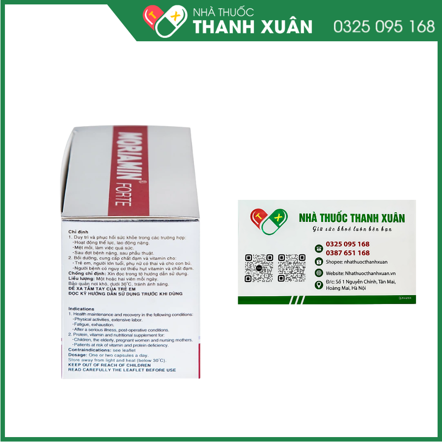 Moriamin Forte hỗ trợ duy trì và hồi phục sức khỏe